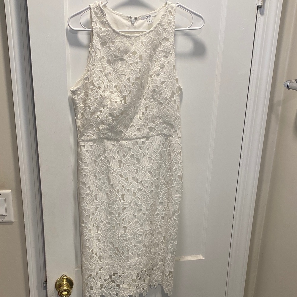 Bar III Ivory Lace Midi Dress